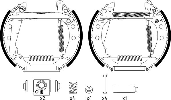 Textar 84018205 - Bremsbackensatz alexcarstop-ersatzteile.com