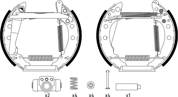 Textar 84018200 - Bremsbackensatz alexcarstop-ersatzteile.com