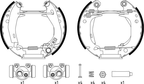 Textar 84038204 - Bremsbackensatz alexcarstop-ersatzteile.com