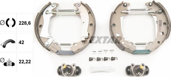 Textar 84024100 - Bremsbackensatz alexcarstop-ersatzteile.com