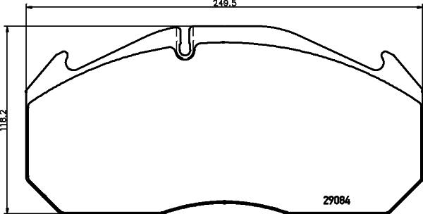 Textar 2908402 - Bremsbelagsatz, Scheibenbremse alexcarstop-ersatzteile.com