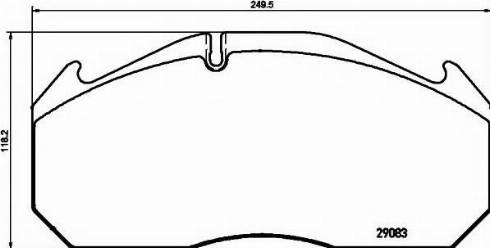 Textar 2908370 - Bremsbelagsatz, Scheibenbremse alexcarstop-ersatzteile.com