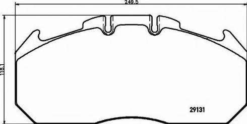 Textar 2913172 - Bremsbelagsatz, Scheibenbremse alexcarstop-ersatzteile.com