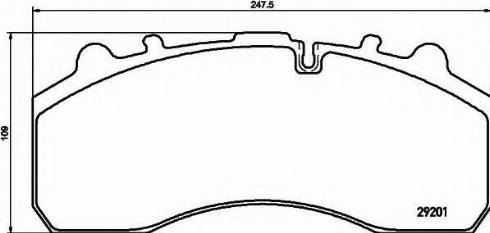 Textar 2920170 - Bremsbelagsatz, Scheibenbremse alexcarstop-ersatzteile.com