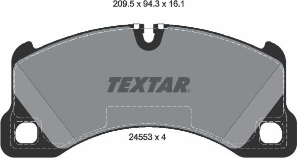 Textar 2455301 - Bremsbelagsatz, Scheibenbremse alexcarstop-ersatzteile.com