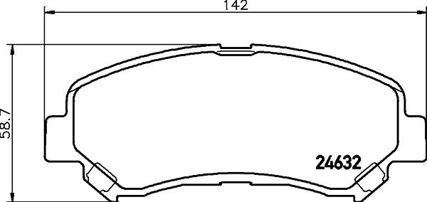 Textar 2463203 - Bremsbelagsatz, Scheibenbremse alexcarstop-ersatzteile.com