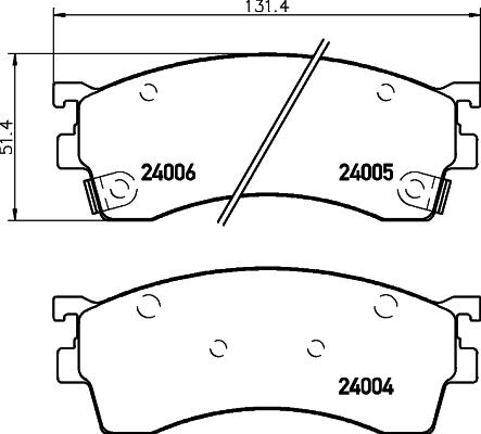 Textar 2400501 - Bremsbelagsatz, Scheibenbremse alexcarstop-ersatzteile.com