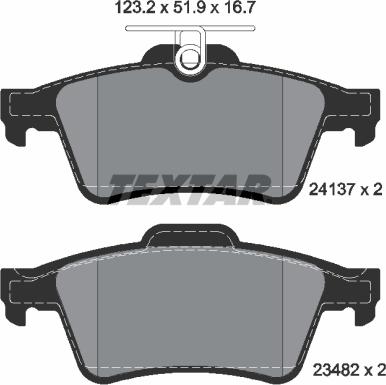 Textar 89017600 - Bremsensatz, Scheibenbremse alexcarstop-ersatzteile.com