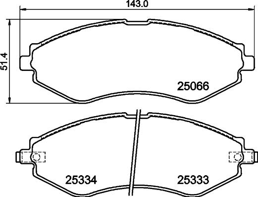 Textar 2506601 - Bremsbelagsatz, Scheibenbremse alexcarstop-ersatzteile.com