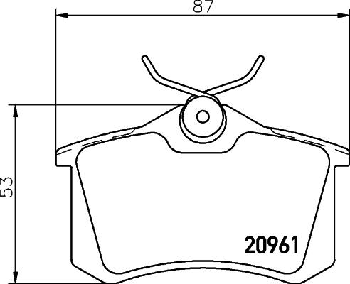 Textar 2096101 - Bremsbelagsatz, Scheibenbremse alexcarstop-ersatzteile.com