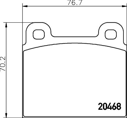 Textar 2046801 - Bremsbelagsatz, Scheibenbremse alexcarstop-ersatzteile.com