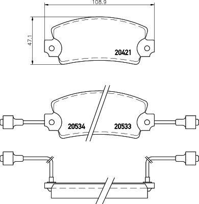 Textar 2042103 - Bremsbelagsatz, Scheibenbremse alexcarstop-ersatzteile.com