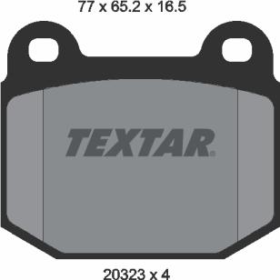 Textar 2032303 - Bremsbelagsatz, Scheibenbremse alexcarstop-ersatzteile.com