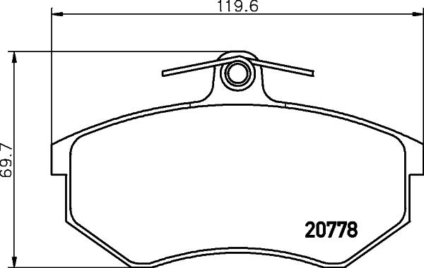 Textar 2077801 - Bremsbelagsatz, Scheibenbremse alexcarstop-ersatzteile.com