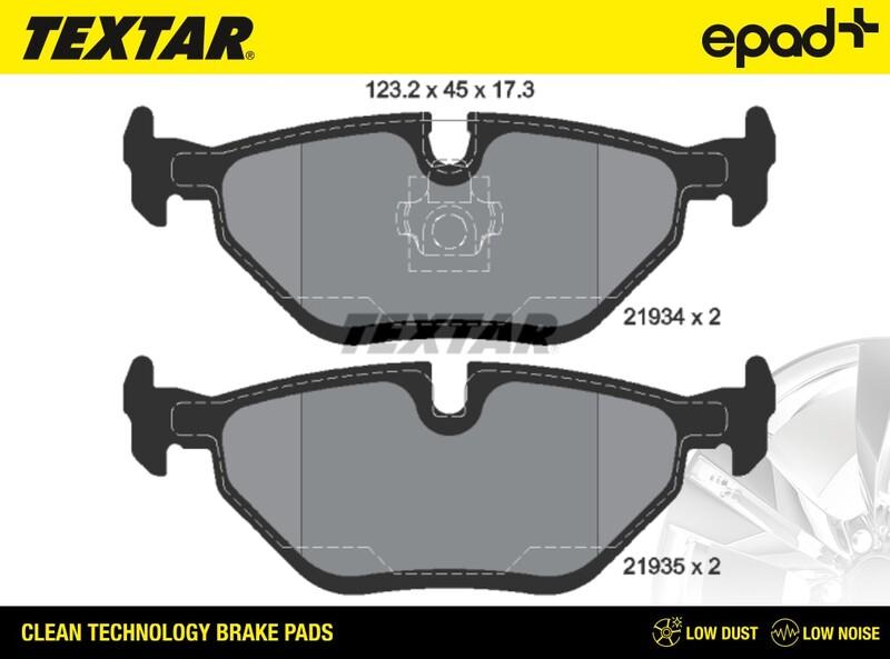 Textar 2193402CP - Bremsbelagsatz, Scheibenbremse alexcarstop-ersatzteile.com