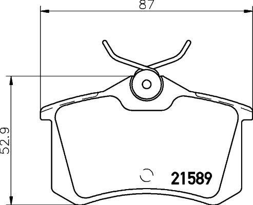 Textar 2158901 - Bremsbelagsatz, Scheibenbremse alexcarstop-ersatzteile.com