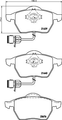 Textar 2163901 - Bremsbelagsatz, Scheibenbremse alexcarstop-ersatzteile.com