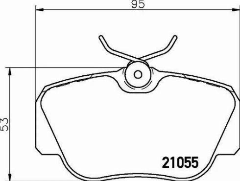 Textar 2105505 - Bremsbelagsatz, Scheibenbremse alexcarstop-ersatzteile.com