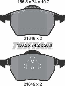 Textar 89003800 - Bremsensatz, Scheibenbremse alexcarstop-ersatzteile.com