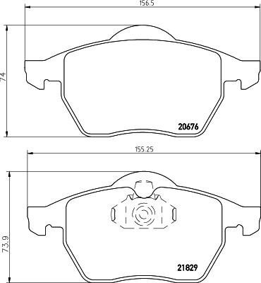 Textar 2182901 - Bremsbelagsatz, Scheibenbremse alexcarstop-ersatzteile.com