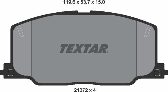 Textar 2137201 - Bremsbelagsatz, Scheibenbremse alexcarstop-ersatzteile.com