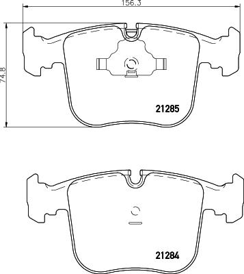 Textar 2128401 - Bremsbelagsatz, Scheibenbremse alexcarstop-ersatzteile.com