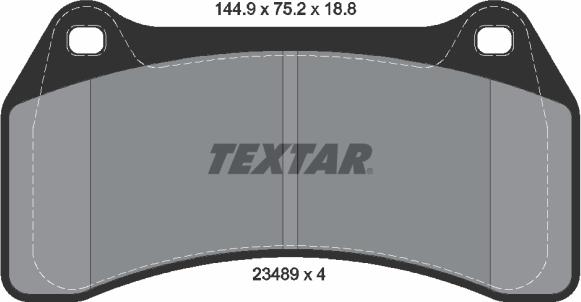 Textar 2348901 - Bremsbelagsatz, Scheibenbremse alexcarstop-ersatzteile.com