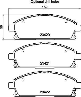 Textar 2342003 - Bremsbelagsatz, Scheibenbremse alexcarstop-ersatzteile.com