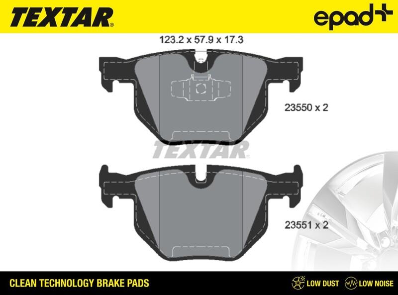 Textar 2355001CP - Bremsbelagsatz, Scheibenbremse alexcarstop-ersatzteile.com