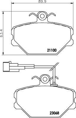 Textar 2306801 - Bremsbelagsatz, Scheibenbremse alexcarstop-ersatzteile.com