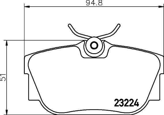 Textar 2322411 - Bremsbelagsatz, Scheibenbremse alexcarstop-ersatzteile.com