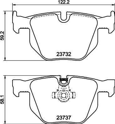 Textar 2373207 - Bremsbelagsatz, Scheibenbremse alexcarstop-ersatzteile.com