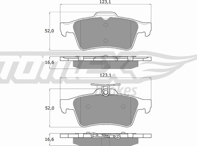 TOMEX brakes TX 14-28 - Bremsbelagsatz, Scheibenbremse alexcarstop-ersatzteile.com