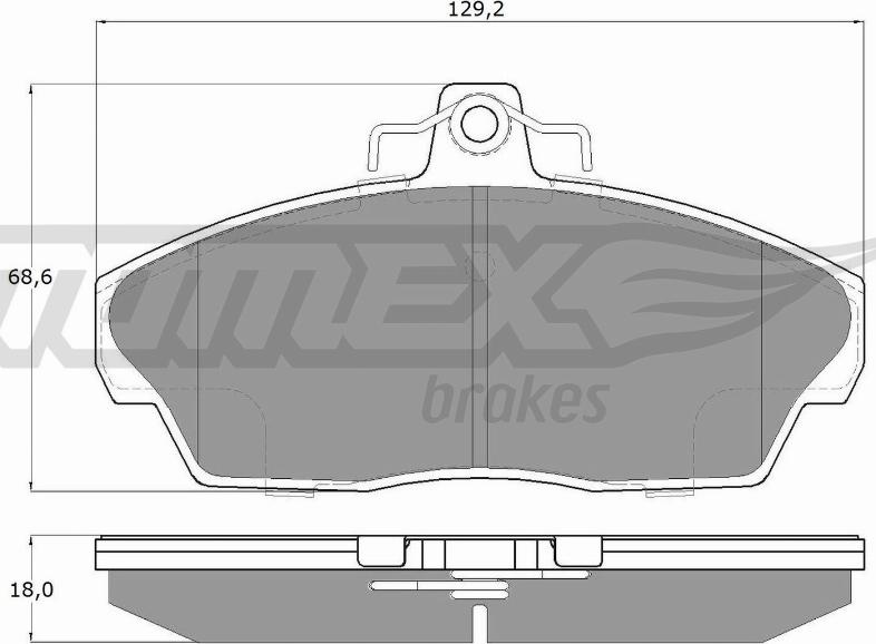 TOMEX brakes TX 15-40 - Bremsbelagsatz, Scheibenbremse alexcarstop-ersatzteile.com