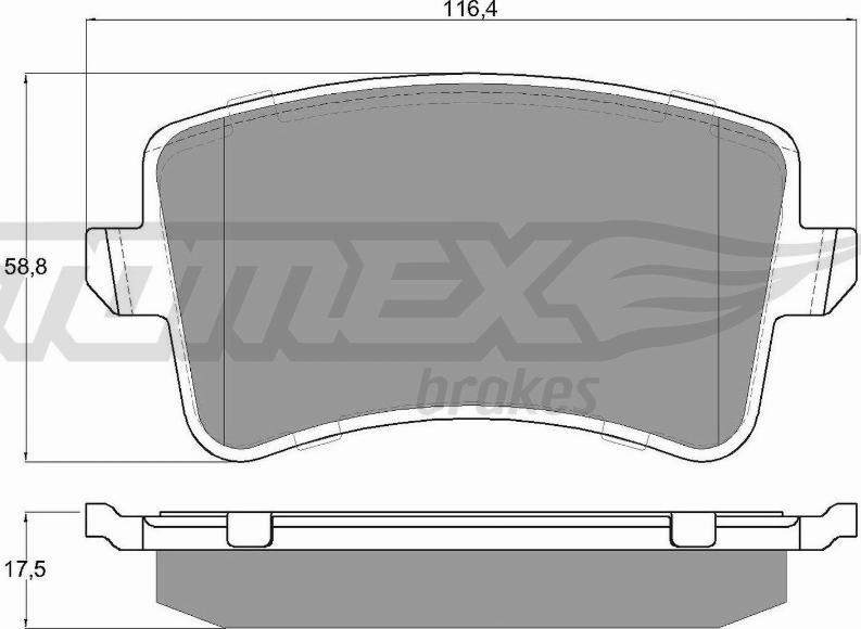 TOMEX brakes TX 15-81 - Bremsbelagsatz, Scheibenbremse alexcarstop-ersatzteile.com