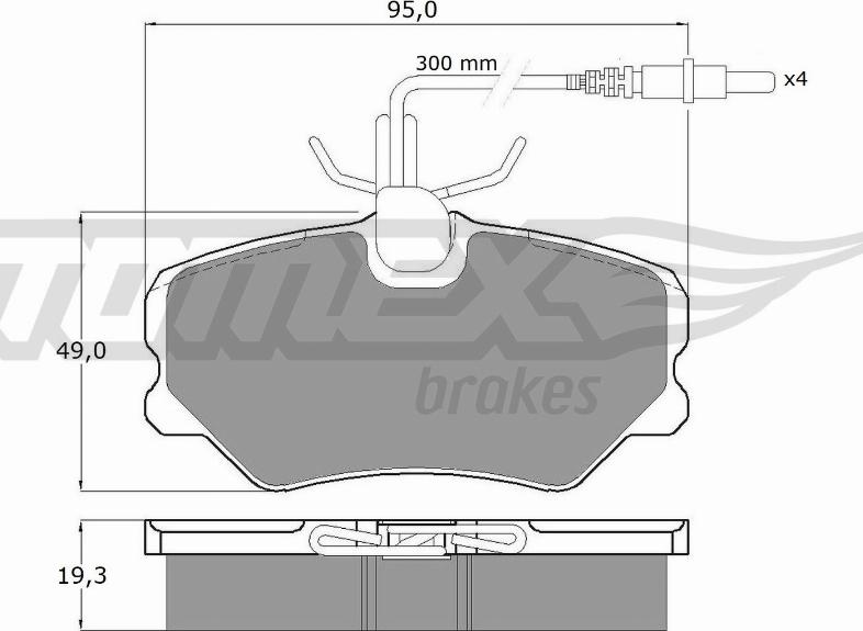 TOMEX brakes TX 10-441 - Bremsbelagsatz, Scheibenbremse alexcarstop-ersatzteile.com