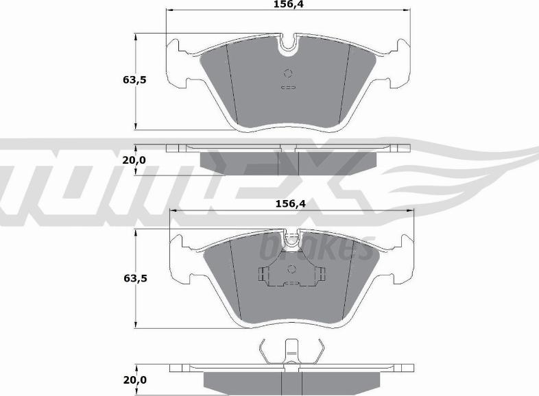 TOMEX brakes TX 10-69 - Bremsbelagsatz, Scheibenbremse alexcarstop-ersatzteile.com