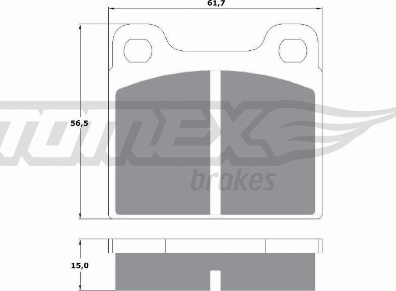 TOMEX brakes TX 10-19 - Bremsbelagsatz, Scheibenbremse alexcarstop-ersatzteile.com