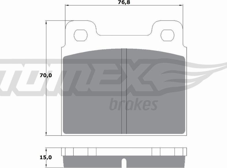 TOMEX brakes TX 10-18 - Bremsbelagsatz, Scheibenbremse alexcarstop-ersatzteile.com