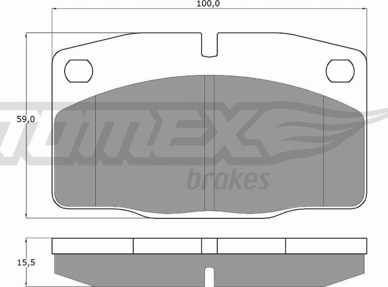 TOMEX brakes TX 10-13 - Bremsbelagsatz, Scheibenbremse alexcarstop-ersatzteile.com