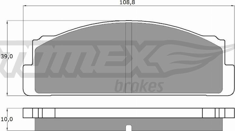 TOMEX brakes TX 10-24 - Bremsbelagsatz, Scheibenbremse alexcarstop-ersatzteile.com