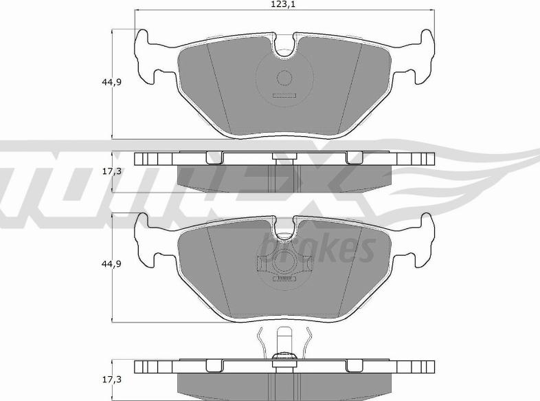 TOMEX brakes TX 10-70 - Bremsbelagsatz, Scheibenbremse alexcarstop-ersatzteile.com