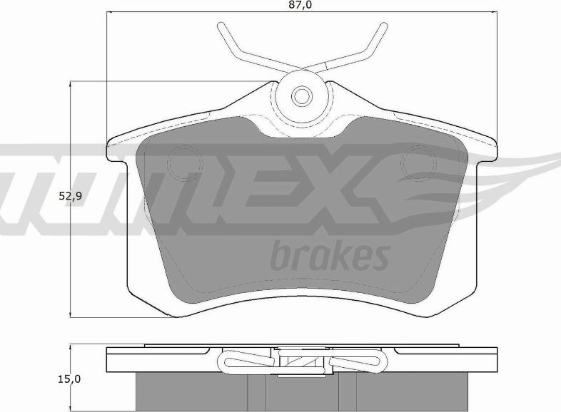 TOMEX brakes TX 10-78 - Bremsbelagsatz, Scheibenbremse alexcarstop-ersatzteile.com