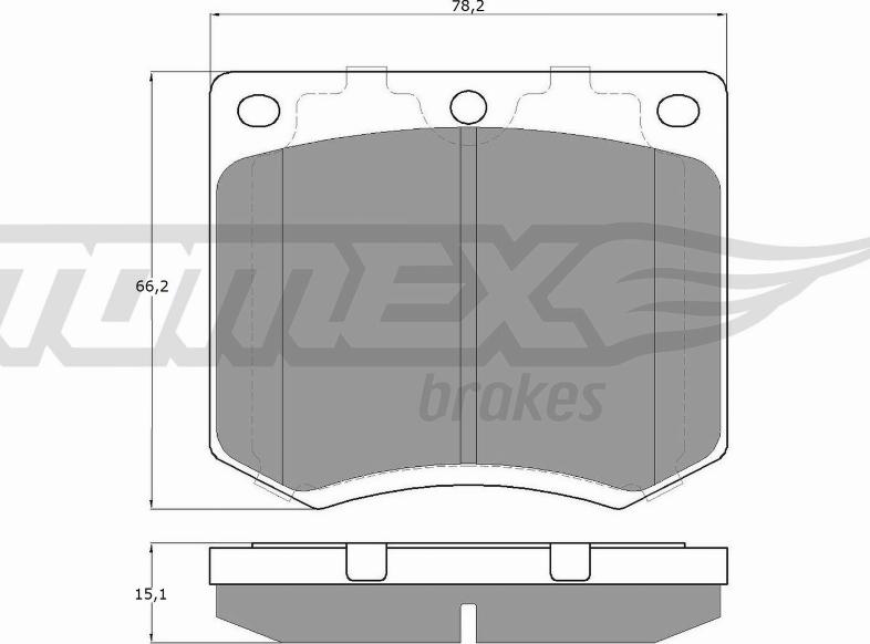 TOMEX brakes TX 11-99 - Bremsbelagsatz, Scheibenbremse alexcarstop-ersatzteile.com