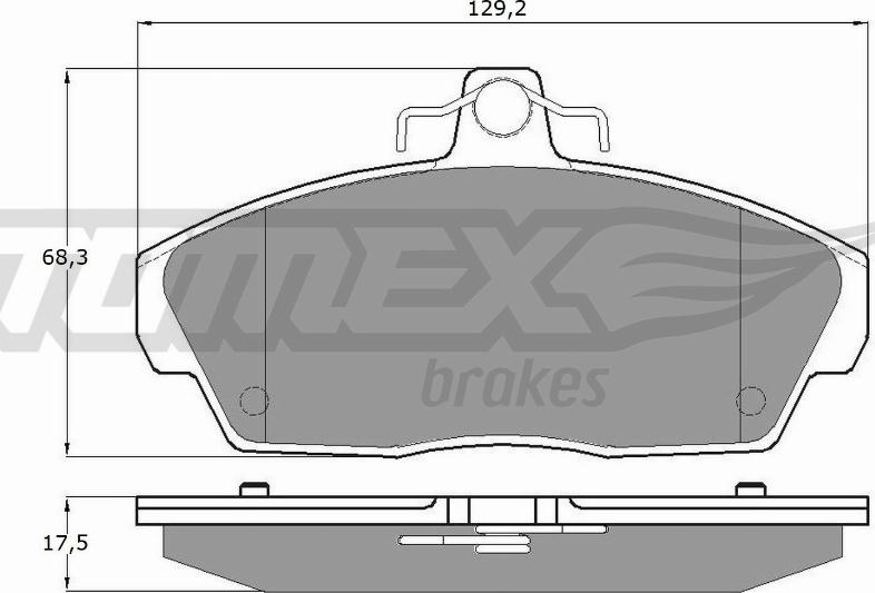 TOMEX brakes TX 11-511 - Bremsbelagsatz, Scheibenbremse alexcarstop-ersatzteile.com