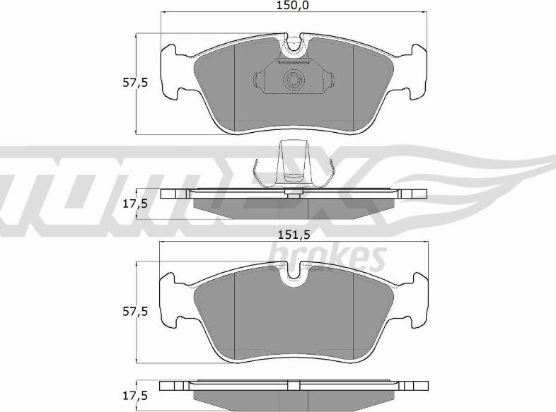 TOMEX brakes TX 13-16 - Bremsbelagsatz, Scheibenbremse alexcarstop-ersatzteile.com