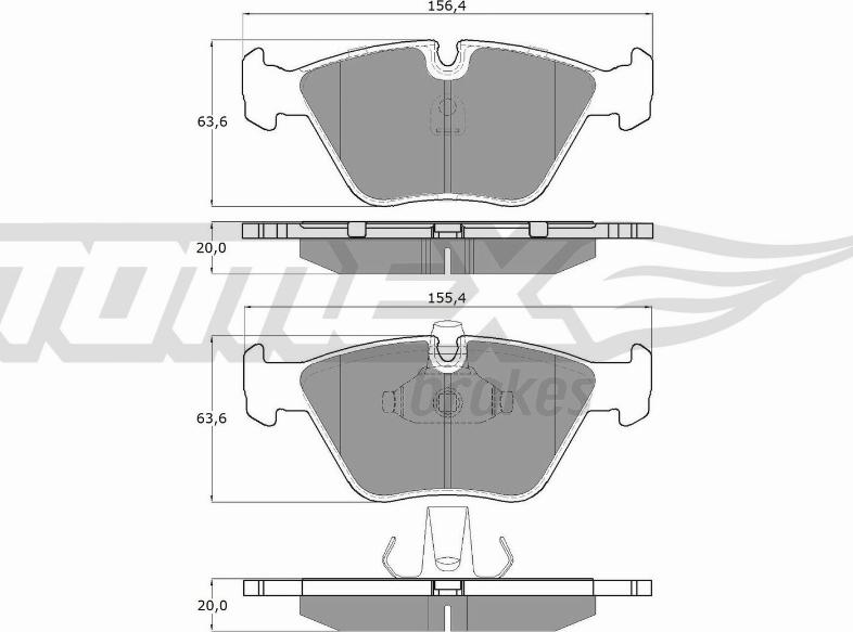 TOMEX brakes TX 13-22 - Bremsbelagsatz, Scheibenbremse alexcarstop-ersatzteile.com