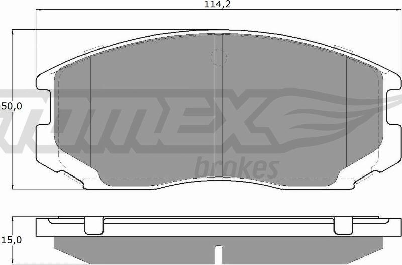 TOMEX brakes TX 12-91 - Bremsbelagsatz, Scheibenbremse alexcarstop-ersatzteile.com