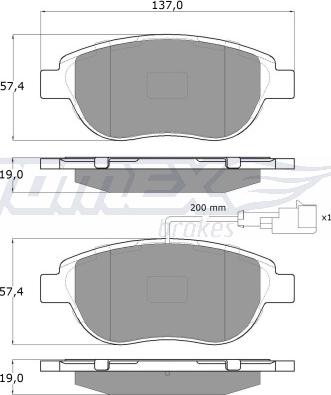 Magneti Marelli 363700205163 - Bremsbelagsatz, Scheibenbremse alexcarstop-ersatzteile.com