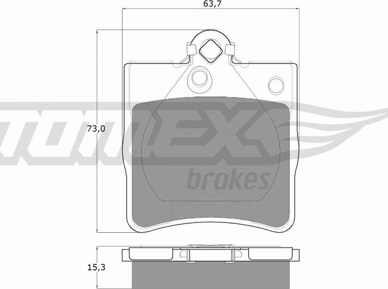 TOMEX brakes TX 12-29 - Bremsbelagsatz, Scheibenbremse alexcarstop-ersatzteile.com